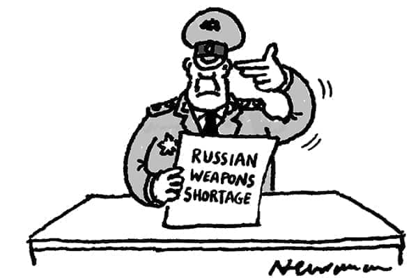 Russian weapon shortage