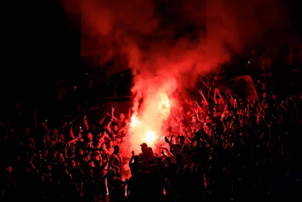 ISTANBUL, TURKEY - OCTOBER 25: fan of Besiktas JK during the Super