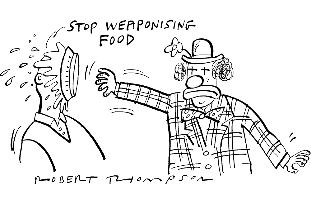 Stop weaponising food