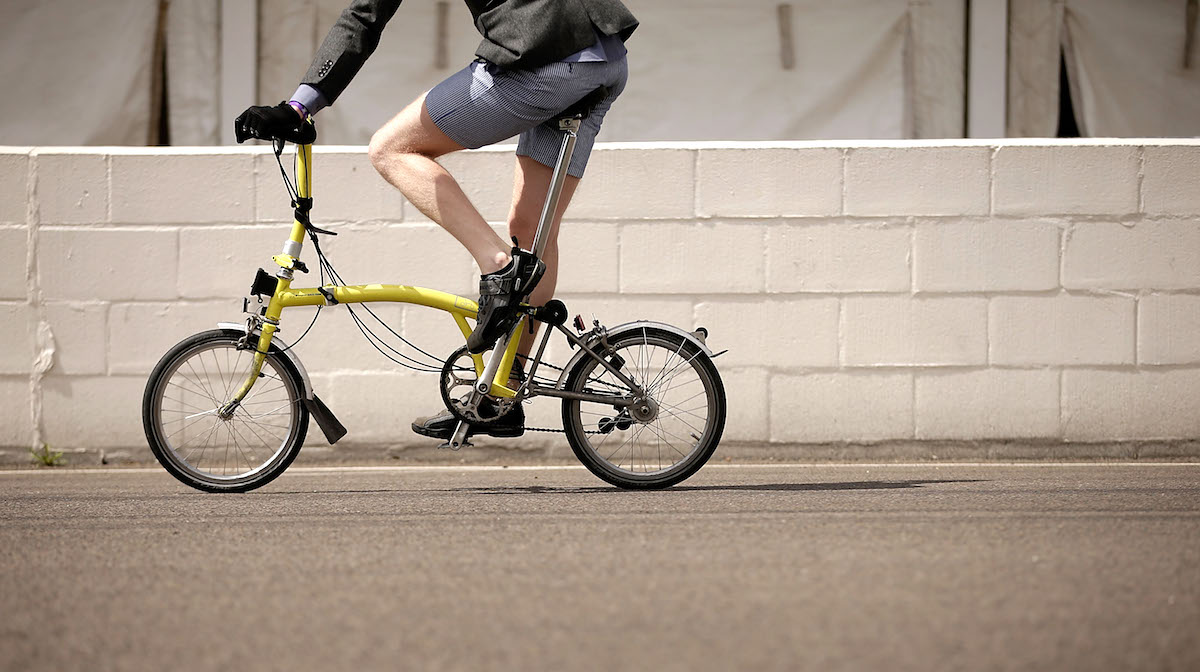 Brompton 2024 yellow bike