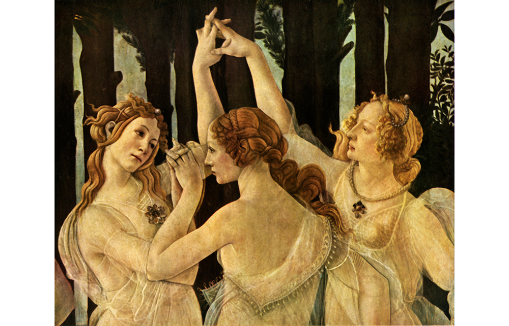 botticelli primavera three graces