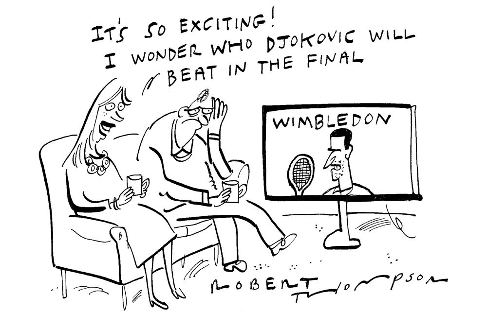 I wonder who Djokovic will beat in the final