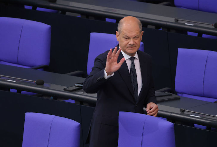 Olaf Scholz’s party suffers worst EU election defeat as AfD surges