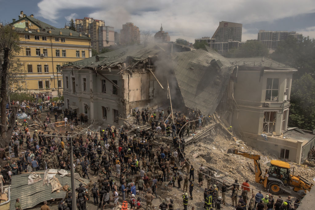 Kyiv children’s hospital bombed